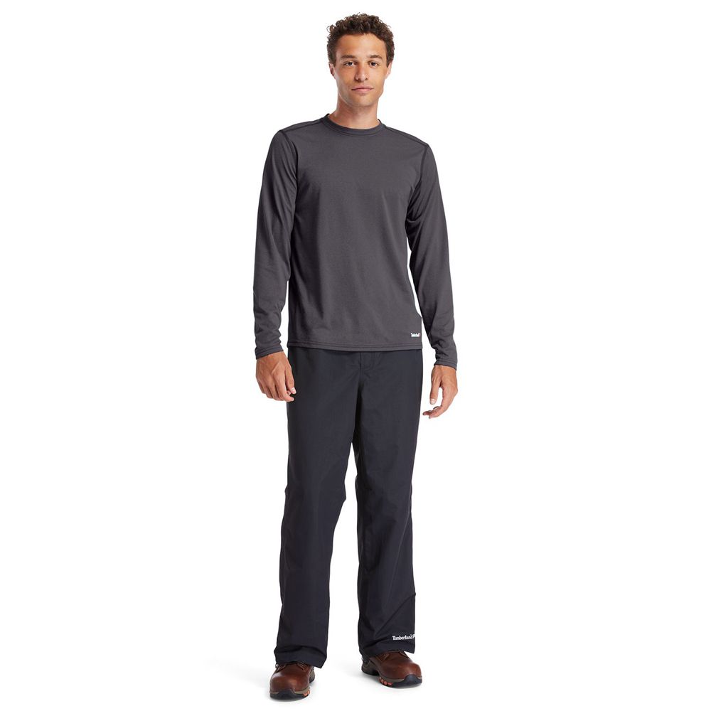 Camisetas Timberland Hombre Pro® Wicking Good Sport Long-Sleeve Gris Oscuro - Chile RCQ-931752